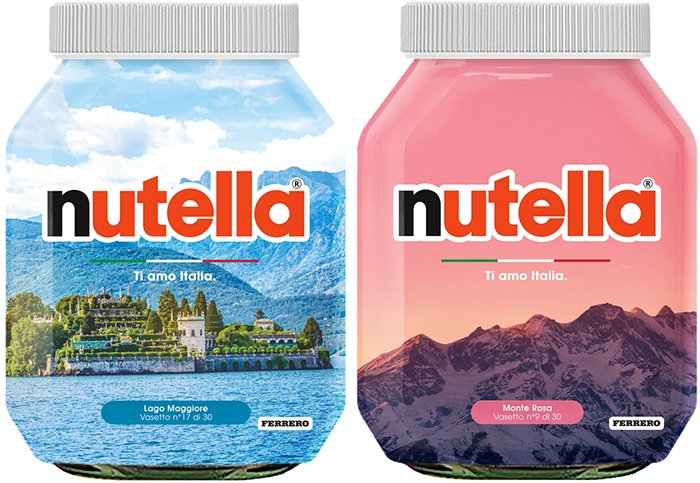 Nutella ama l'Italia